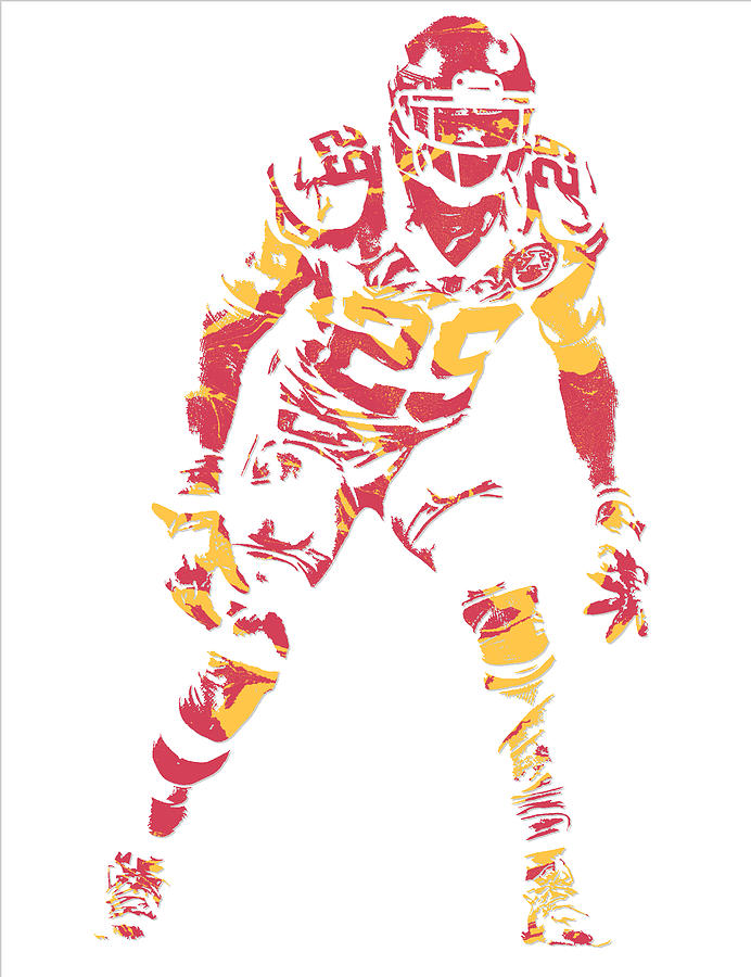 Eric Berry kansas city chiefs oil art Art Print