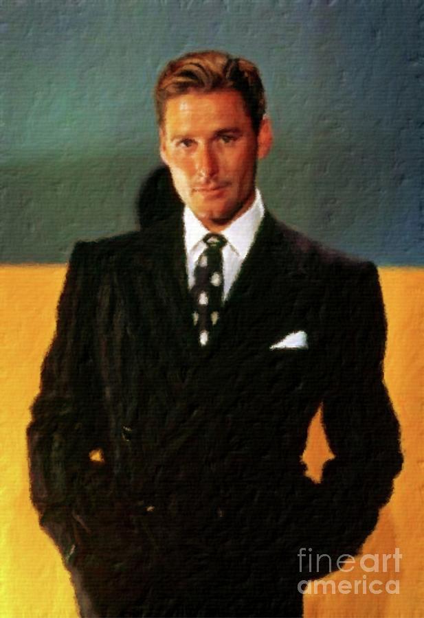 Errol Flynn, Vintage Hollywood Legend Painting