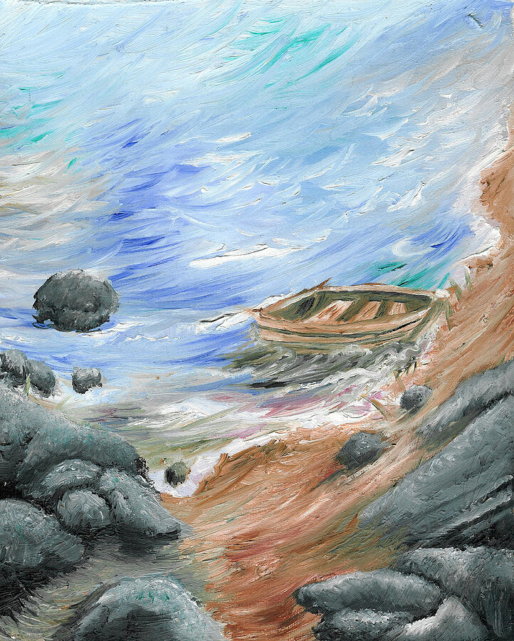 Boat Painting - Escape #2 by Jason Wojcik