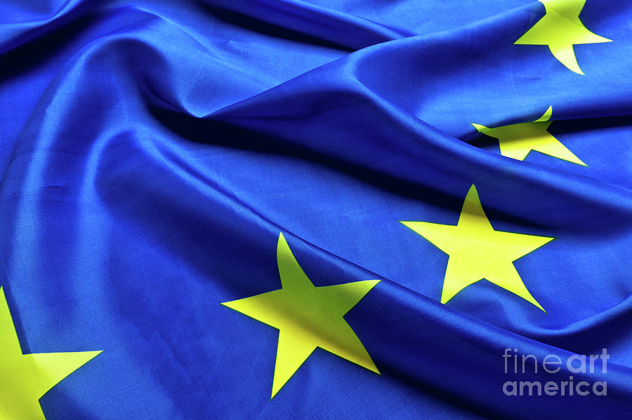 European Flag Background #1 Photograph by Gualtiero Boffi