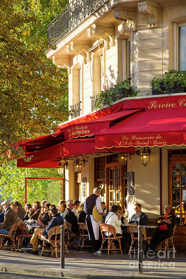 Evening Cafe  Paris  Photograph by Brian Jannsen