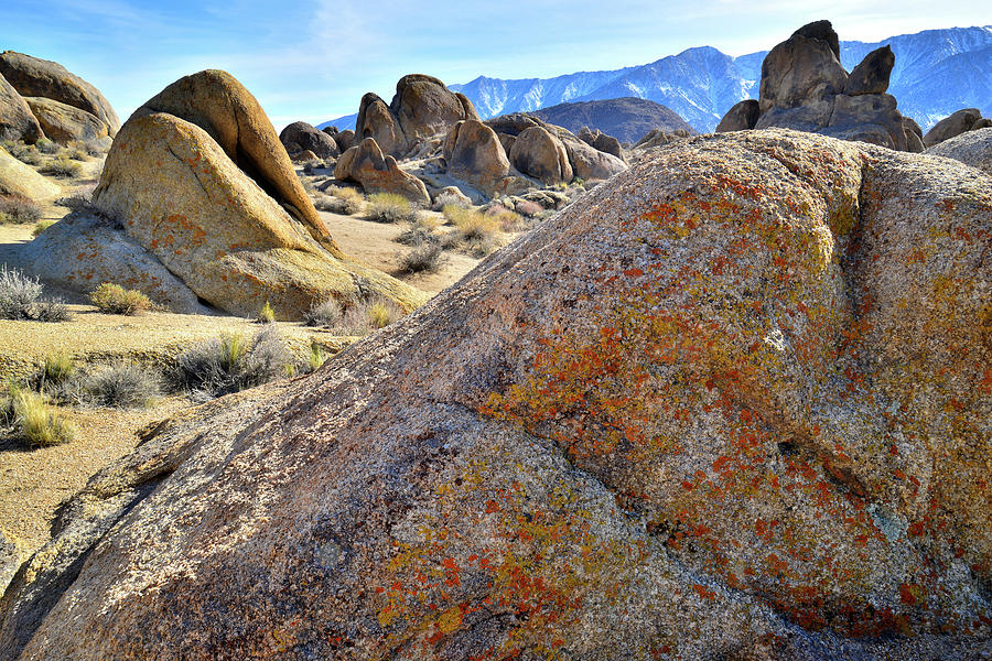 Evening Light on the Boulders of the Alabama Hills #1 Photograph by Ray Mathis