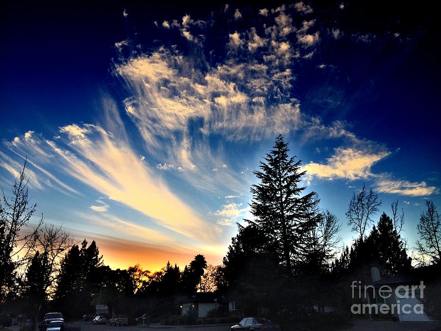 Sunset Photograph - Evening Sky #1 by Leslie Hunziker