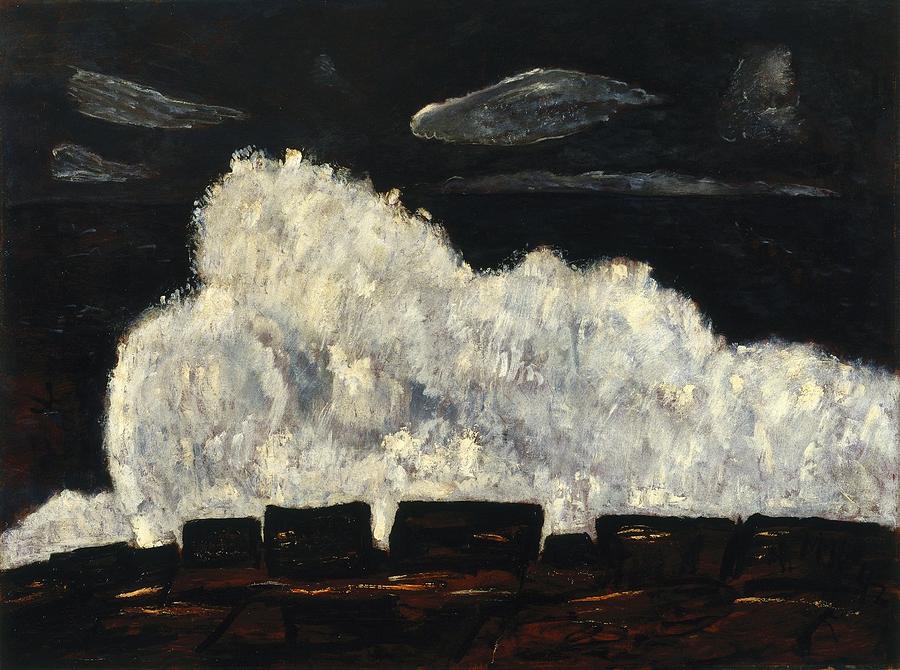Evening Storm Schoodic Painting by Marsden Hartley