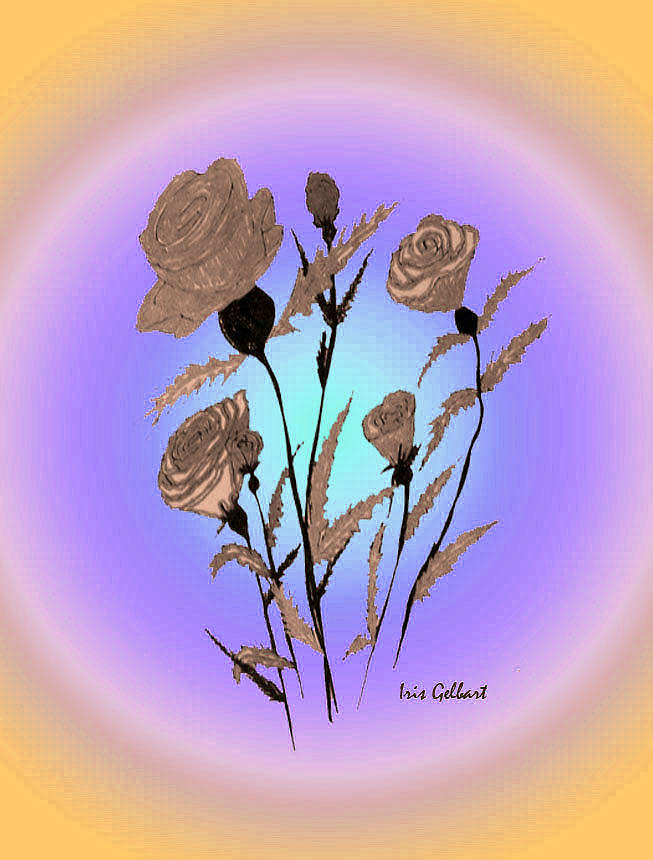 Everyone loves Roses #1 Digital Art by Iris Gelbart