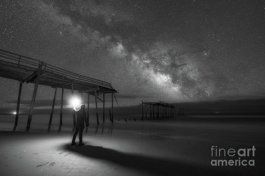 Exploring Frisco Pier at Night  #1 Photograph by Michael Ver Sprill