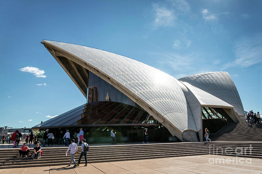 Exterior Architecture Detail Of Sydney Opera House Landmark In A #1 Photograph by JM Travel Photography