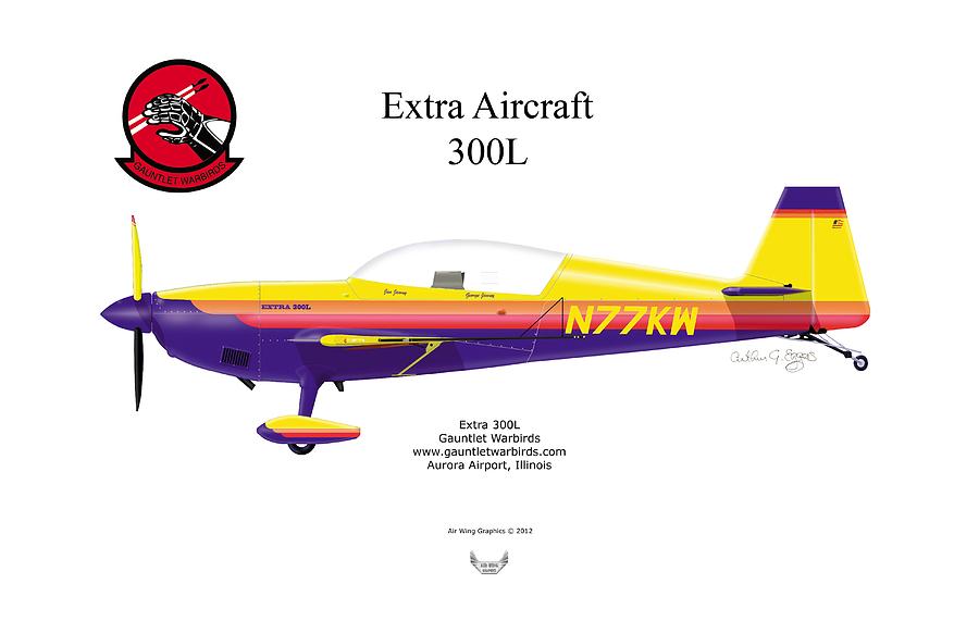 Extra Aircraft 300L #1 Digital Art by Arthur Eggers