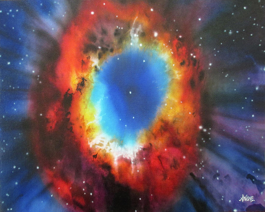 Space Painting - Eye Of God #2 by Angie Hamlin