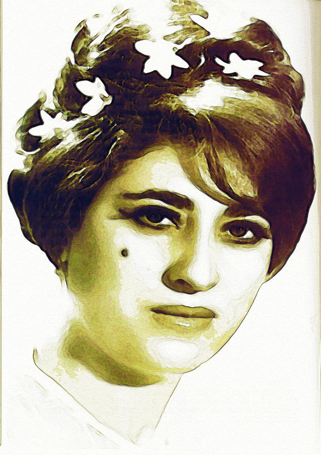 Eyse San Nemir - Kurdish Folk Singer #1 Painting by Celestial Images
