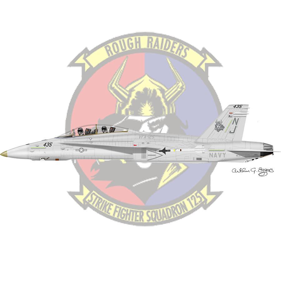 F/A-18 Hornet #1 Digital Art by Arthur Eggers
