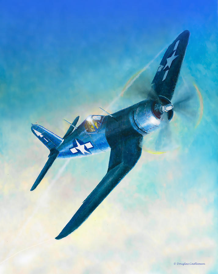 F4U Corsair #1 Painting by Douglas Castleman