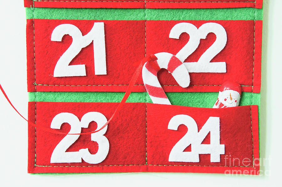 Fabric advent calendar #1 Photograph by Tom Gowanlock