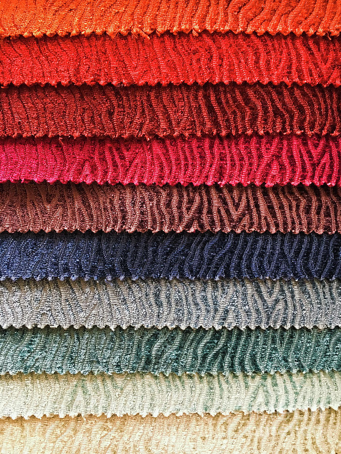 Fabric colours selection #1 Photograph by Tom Gowanlock