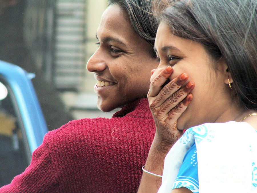 Happy Photograph - Faces of India - Happy Couple by Steve Rudolph Happy Photograph - Faces of India - Happy Couple by Steve Rudolph