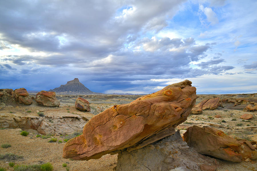 Factory Butte - Luna Mesa #2 Photograph by Ray Mathis