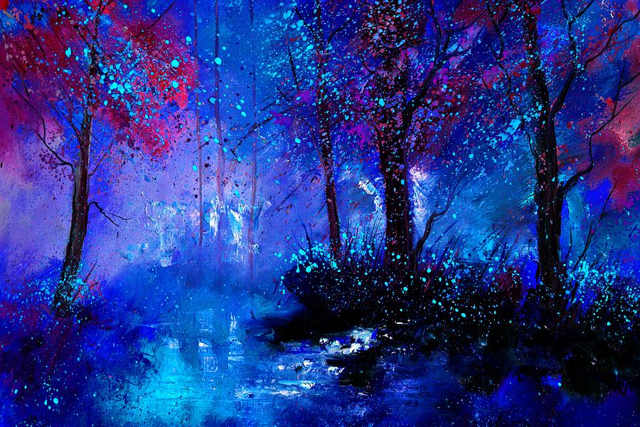 Fairies wood  #1 Painting by Pol Ledent