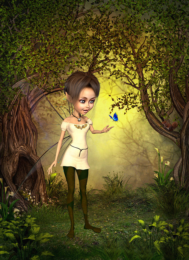 Fairy Woods #2 Digital Art by John Junek