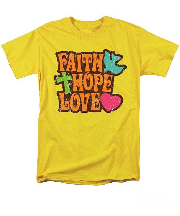 Faith Hope Love #1 Painting by Herb Strobino