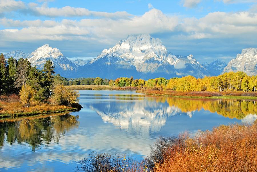 Fall at Oxbow Bend Photograph by Chad Hartung - Fine Art America