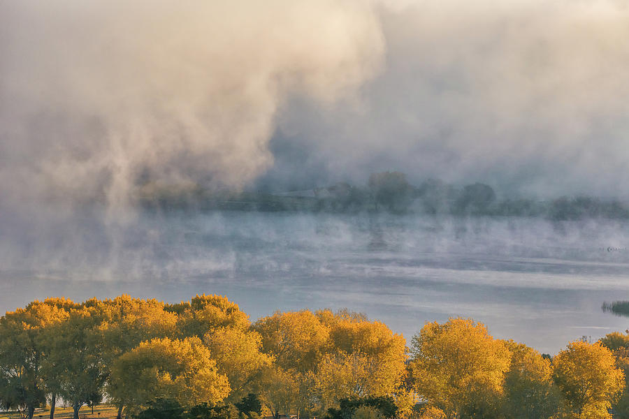 Fall Color and Fog #1 Photograph by Marc Crumpler