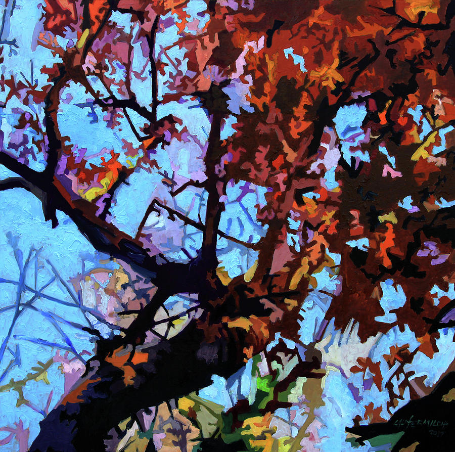 Fall Composition #1 Painting by John Lautermilch
