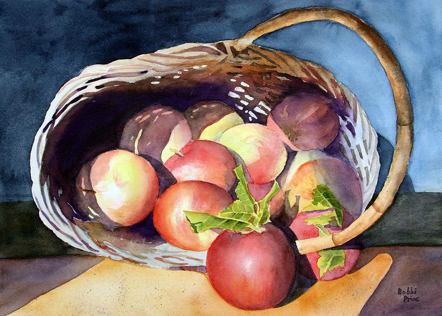 Apple Painting - Fall Harvest #1 by Bobbi Price