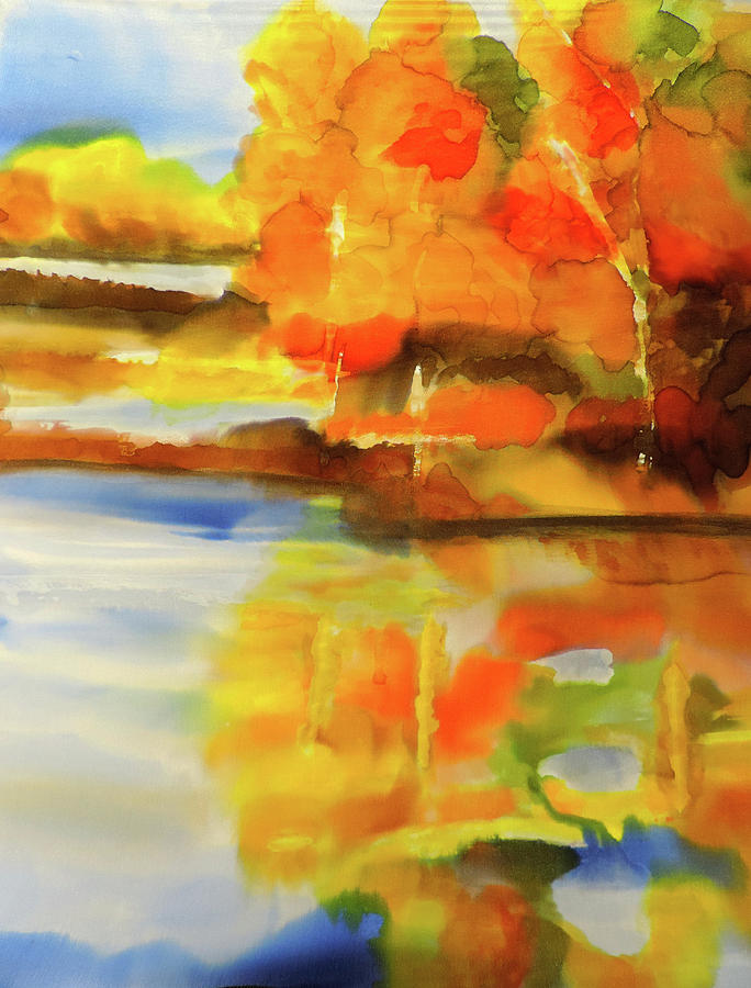 Fall Reflections #1 Painting by Mary Gorman