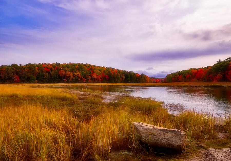 Fall Scene - Sherman Lake, Maine #1 Photograph by Mountain Dreams
