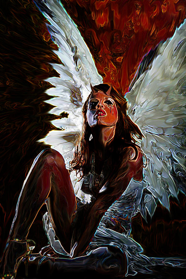 Fallen Angel Painting by Thomas Oliver