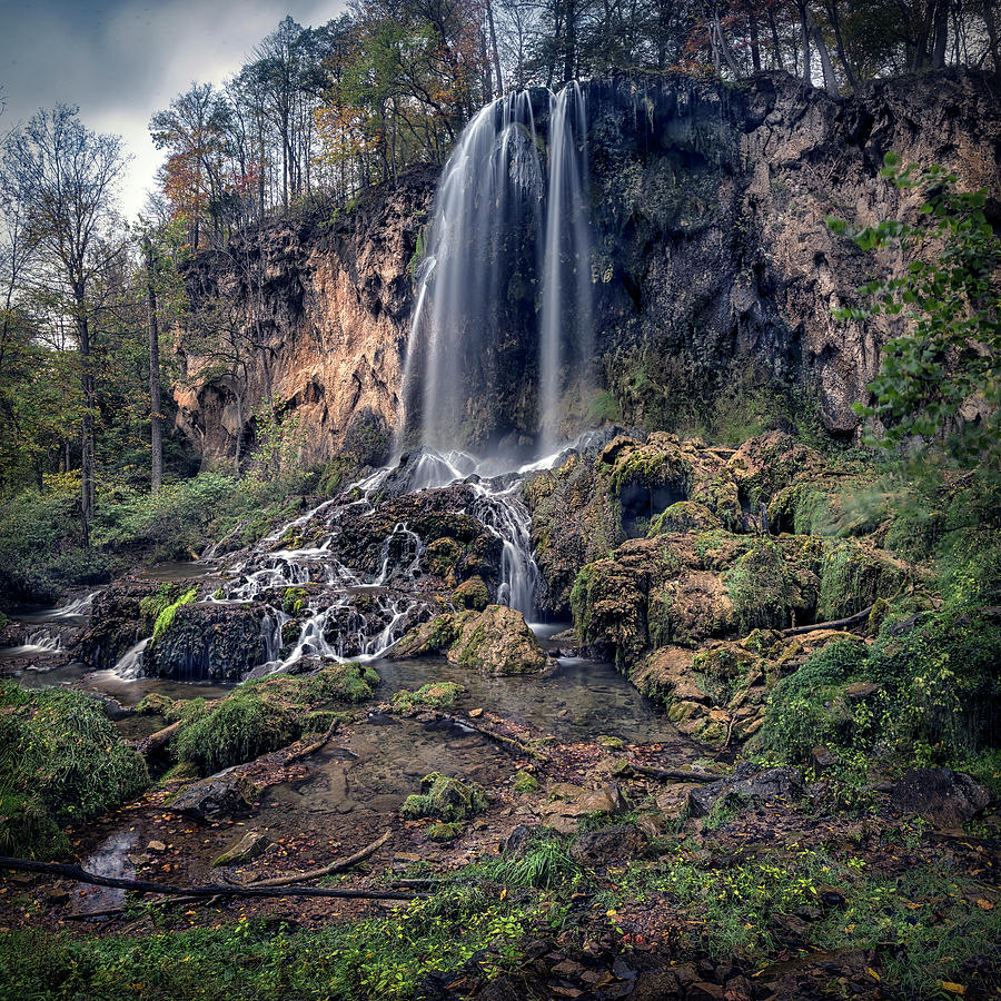 Nature Photograph - Falling Spring Falls #1 by Robert Fawcett