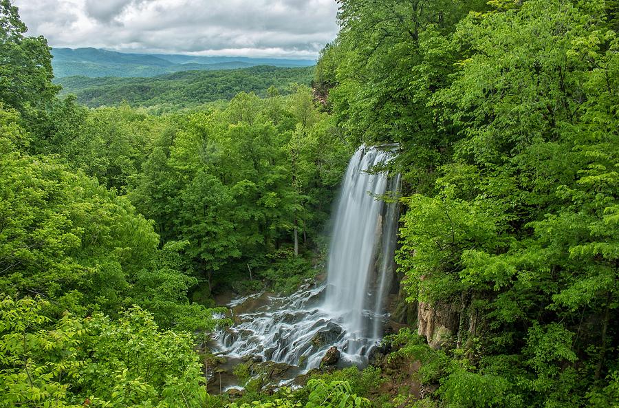 Falling Springs Falls - Virginia Waterfall Photograph by Chris Berrier