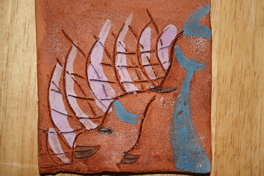 Family 14 - Tile #1 Ceramic Art by Gloria Ssali