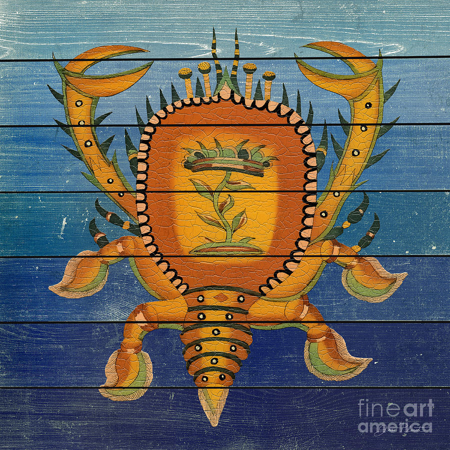 Fanciful Sea Creatures-JP3823 Painting by Jean Plout