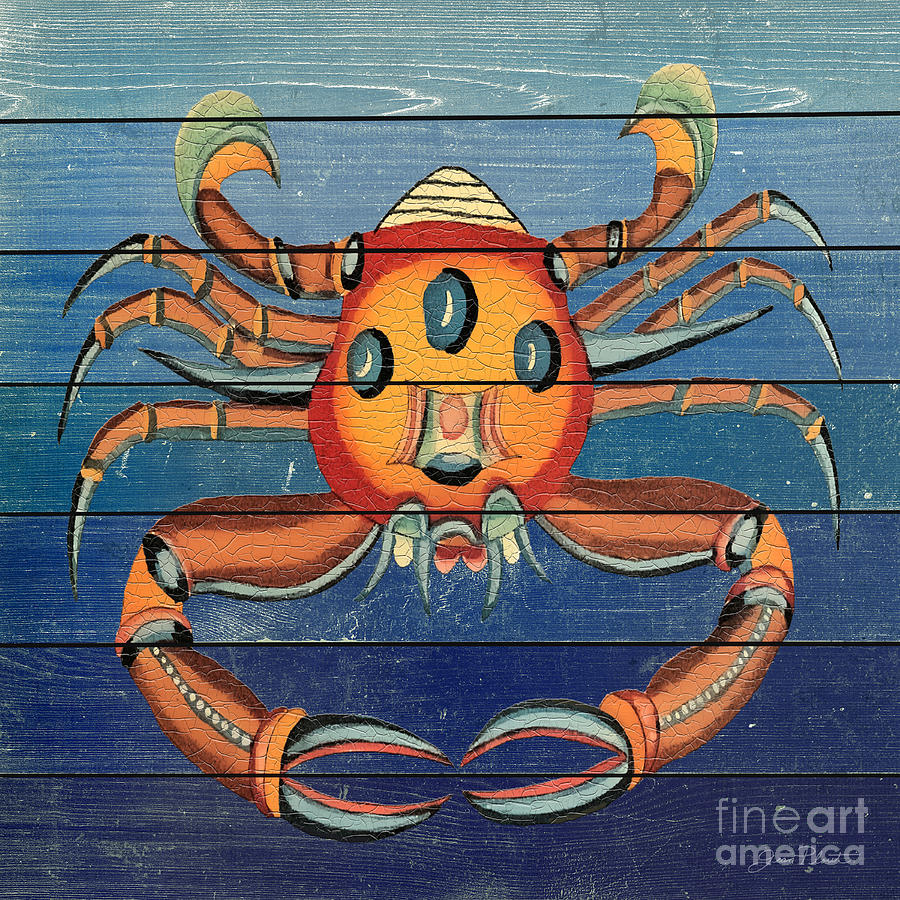 Fanciful Sea Creatures-JP3825 Painting by Jean Plout