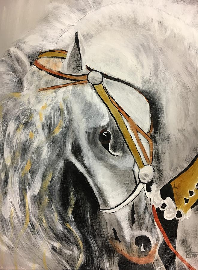 Fantasy Horse #1 Painting by David Bartsch