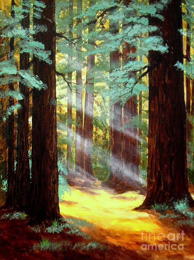Nature Painting - Farewell  Bend #1 by Shasta Eone