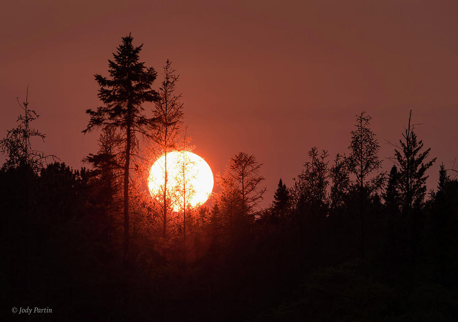 Nature Photograph - Northwoods Sunset by Jody Partin