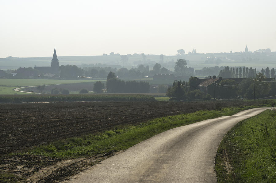 Farm Fields In Belgium Photograph