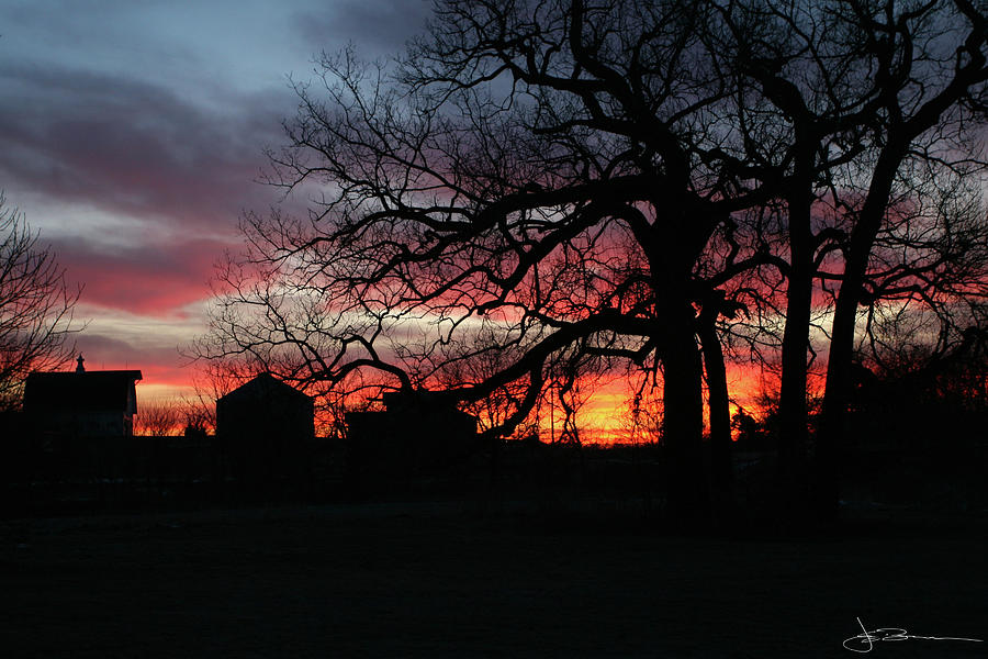 Farm Sunrise #1 Photograph by Jim Bunstock