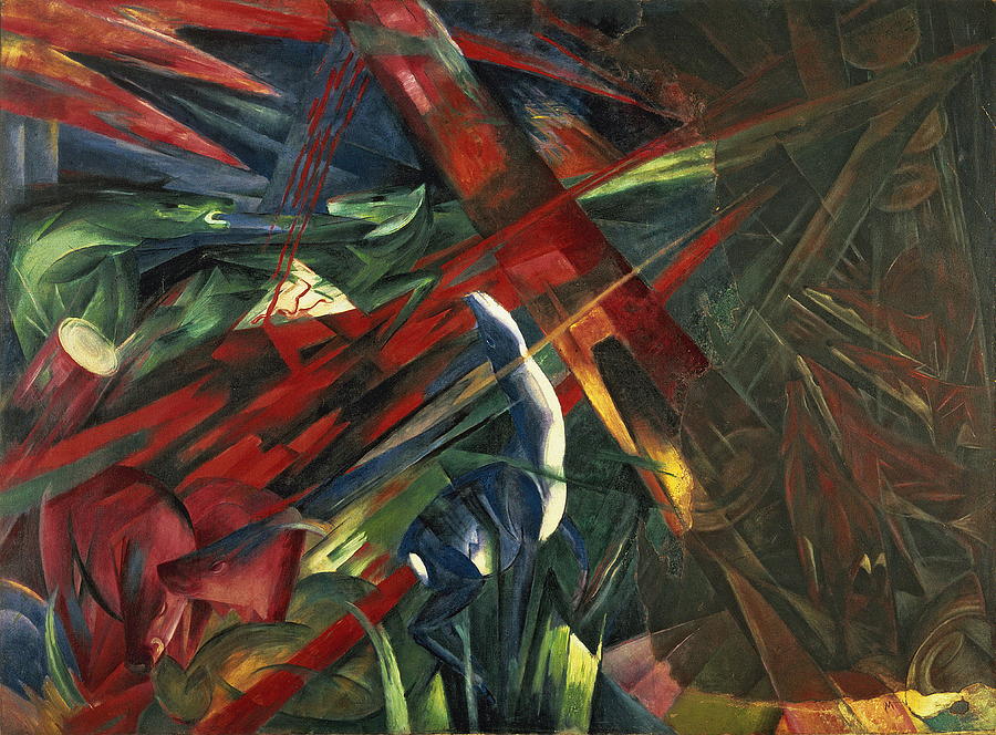 Fate of the Animals #2 Painting by Franz Marc