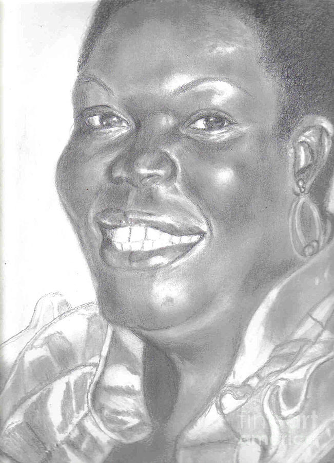 Portrait Drawing - Faye #1 by Thomasina Marks