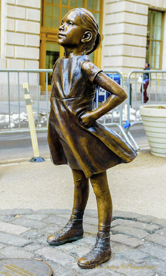 Fearless Girl - Wall Street Little Girl Photograph By Ivan Santiago 