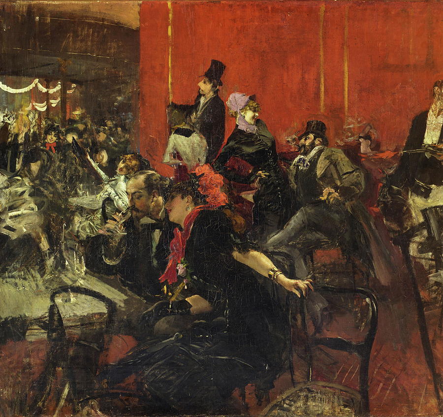 Madonna Painting - Feast Scene #1 by Giovanni Boldini