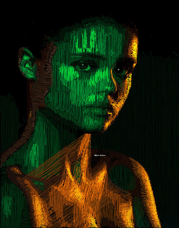 Female Portrait  #1 Digital Art by Rafael Salazar