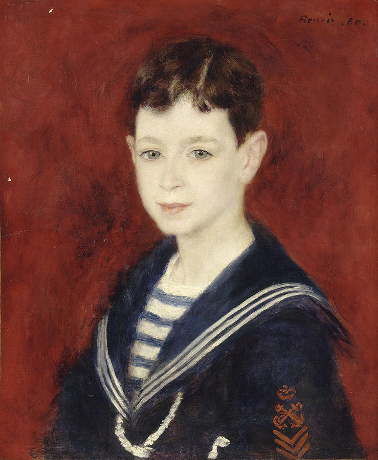 Fernand Halphen As A Boy #1 Painting by Auguste Renoir