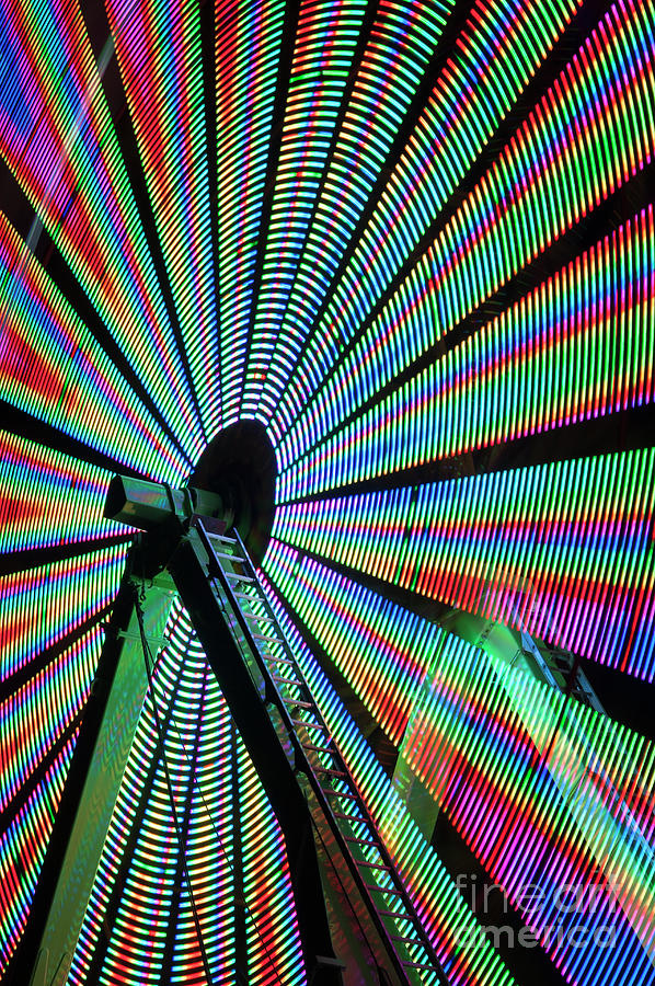 Ferris Wheel in Motion  #1 Photograph by Jim Corwin