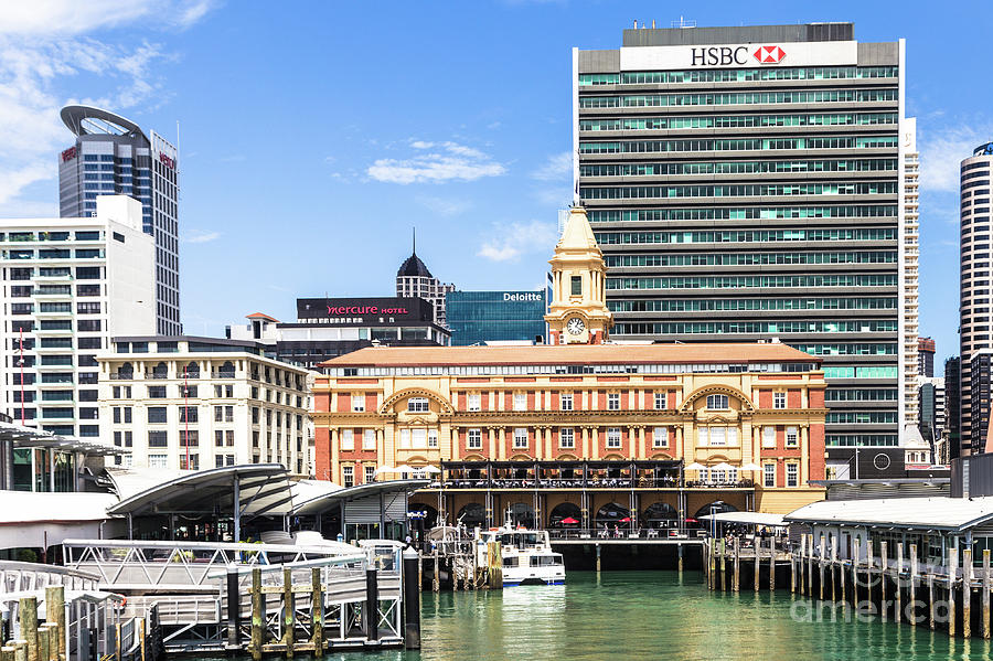  Ferry terminal in Britomart in downtown in Auckland #1 Photograph by Didier Marti