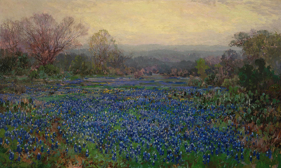 Field Of Bluebonnets Painting By Julian Onderdonk