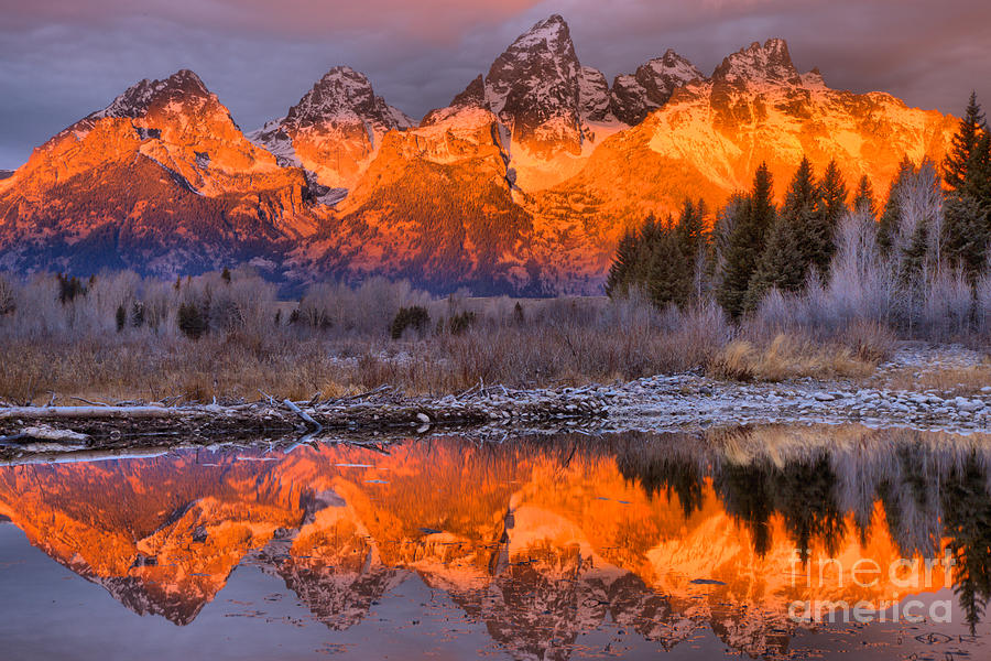 Fiery Morning At The Snake River #1 Photograph by Adam Jewell